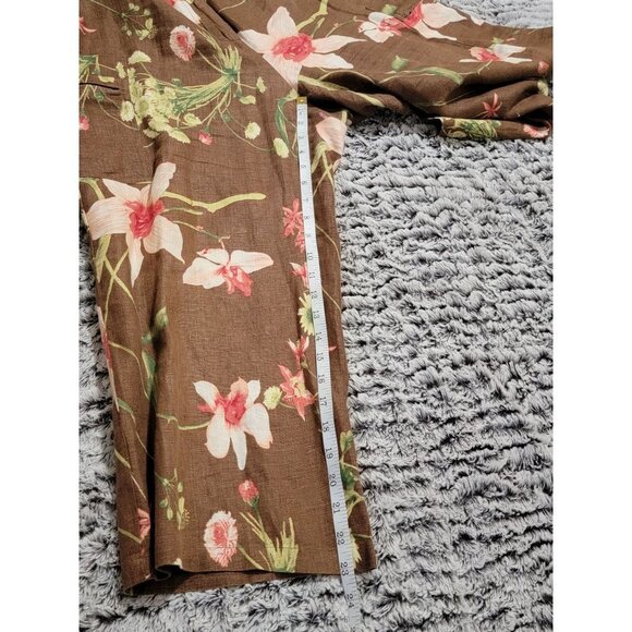 Cali Cali Small linen button down 3/4 sleeves and Pants - Picture 10 of 12